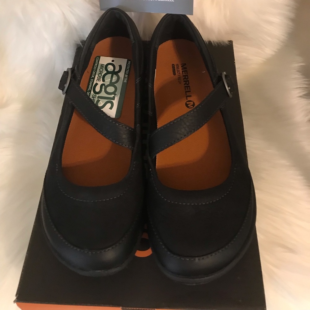 Merrell Dassie MJ Black leather Womens Shoes